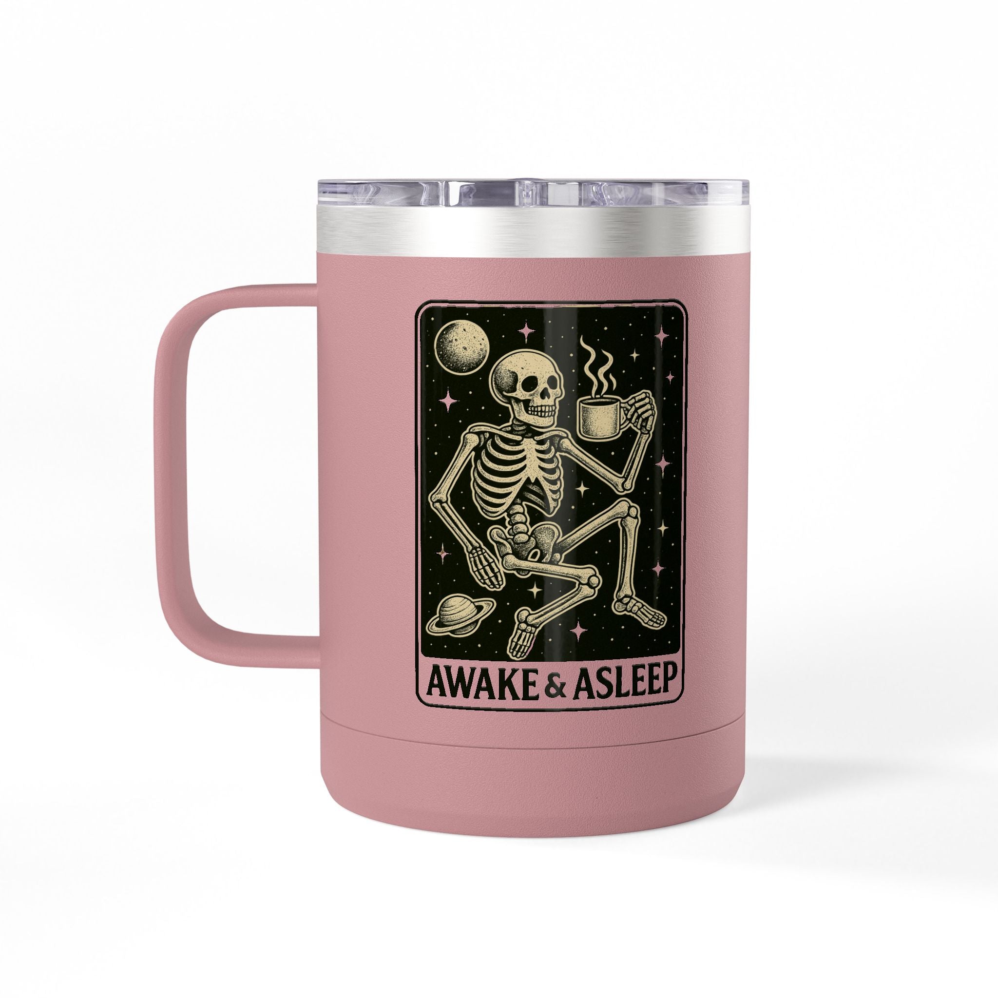 Travel Coffee Mug Tumbler - 15oz Insulated Stainless Steel Mug