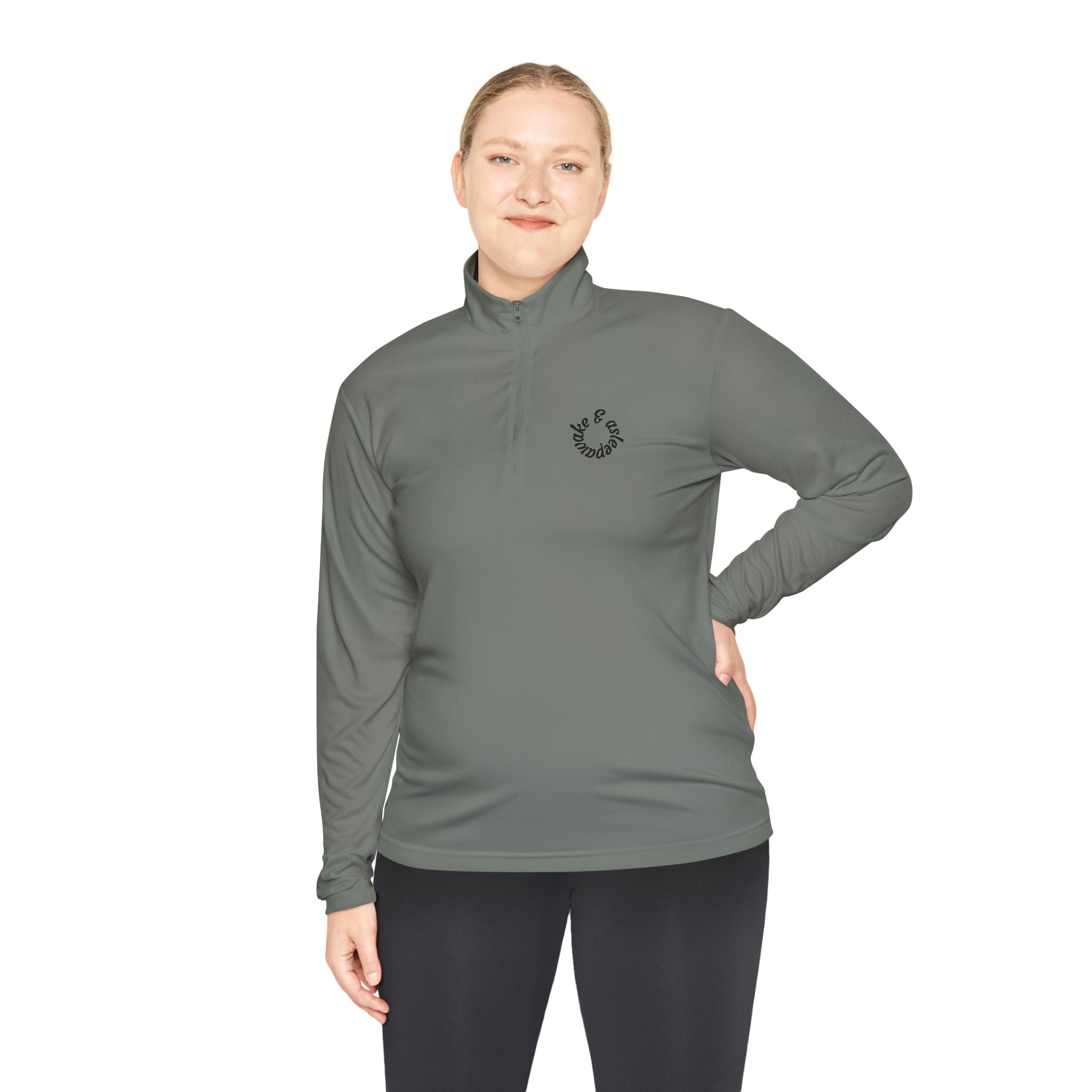 Minimal Horseshoe Quarter-Zip Pullover