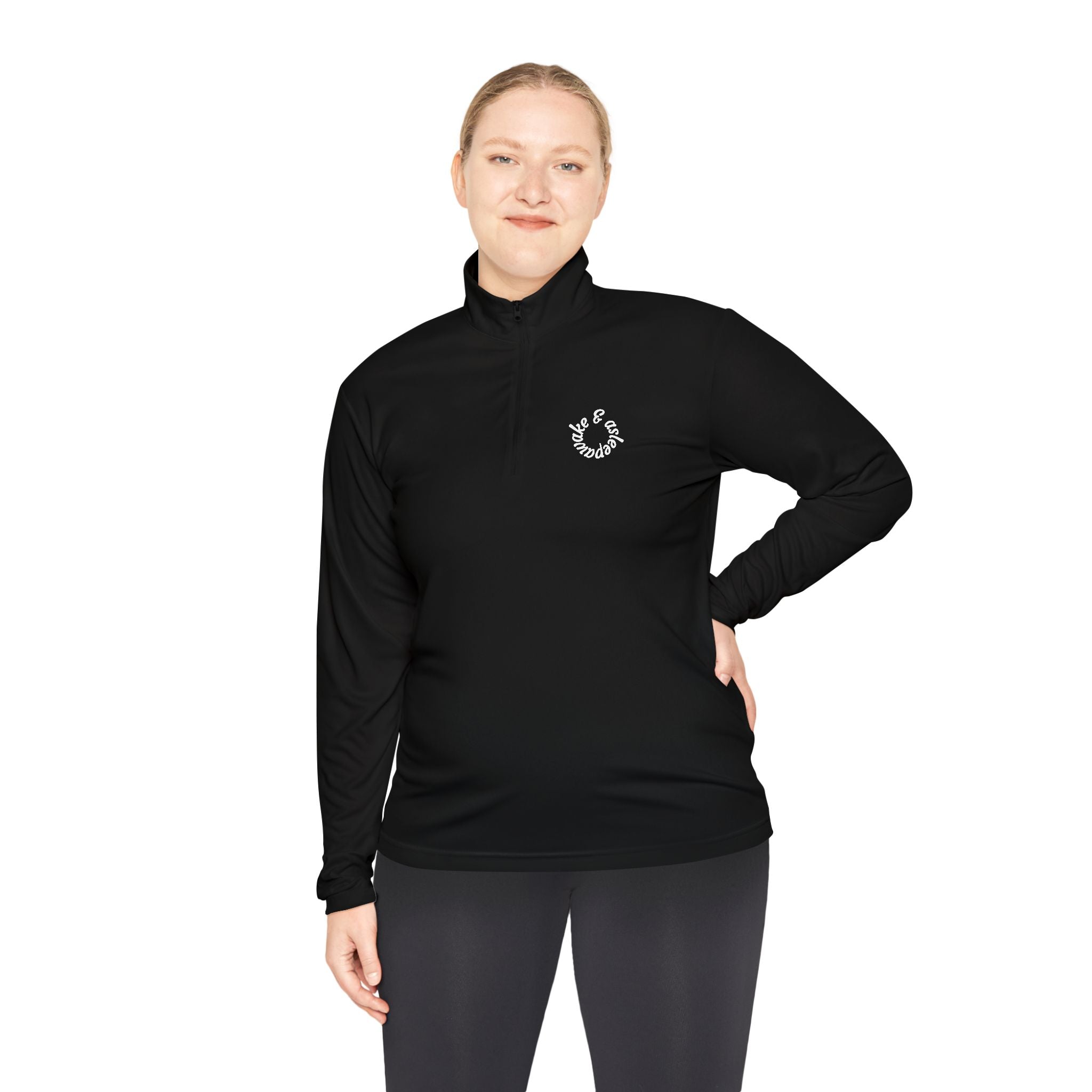Minimal Horseshoe Quarter-Zip Pullover