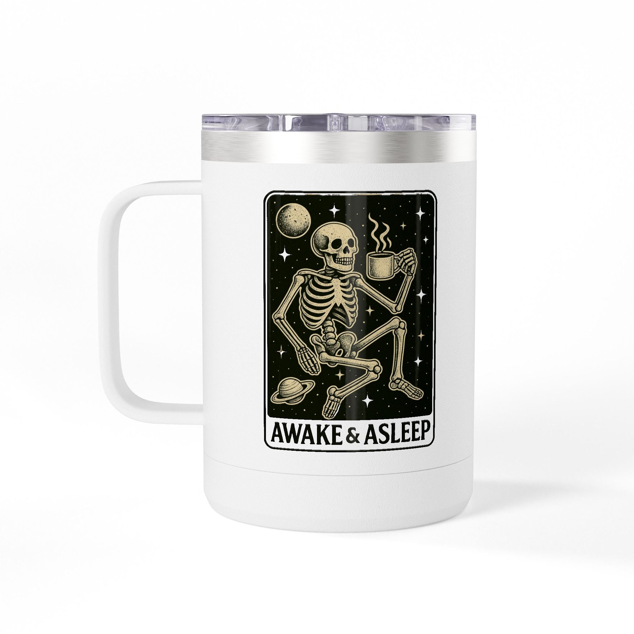 Travel Coffee Mug Tumbler - 15oz Insulated Stainless Steel Mug