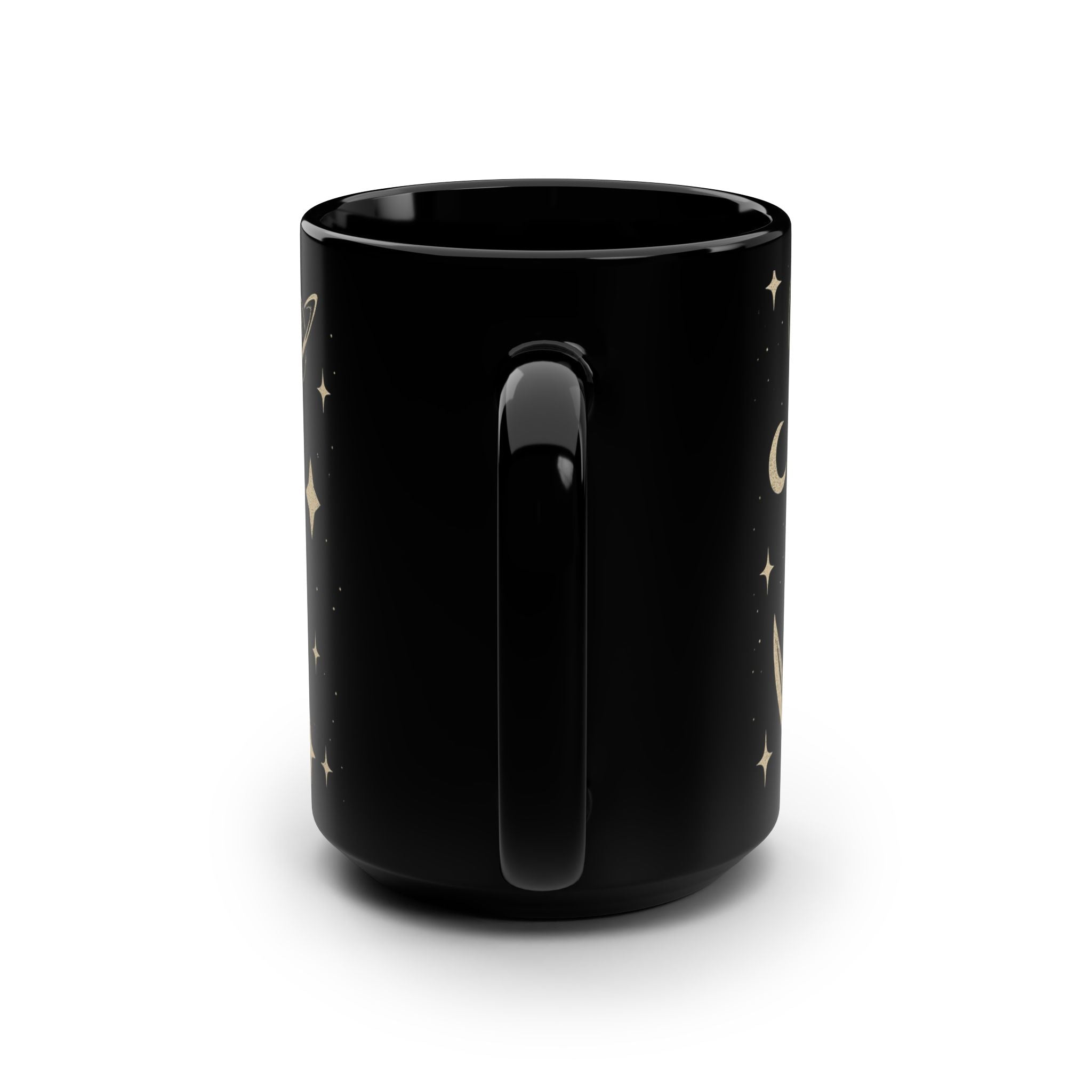 Skull Pirate Astronaut Black 15oz Mug — Spooky Space Coffee Cup