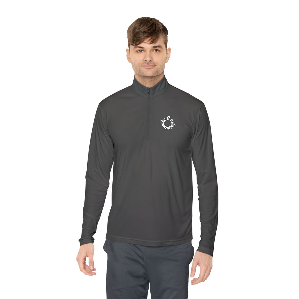 Minimal Horseshoe Quarter-Zip Pullover