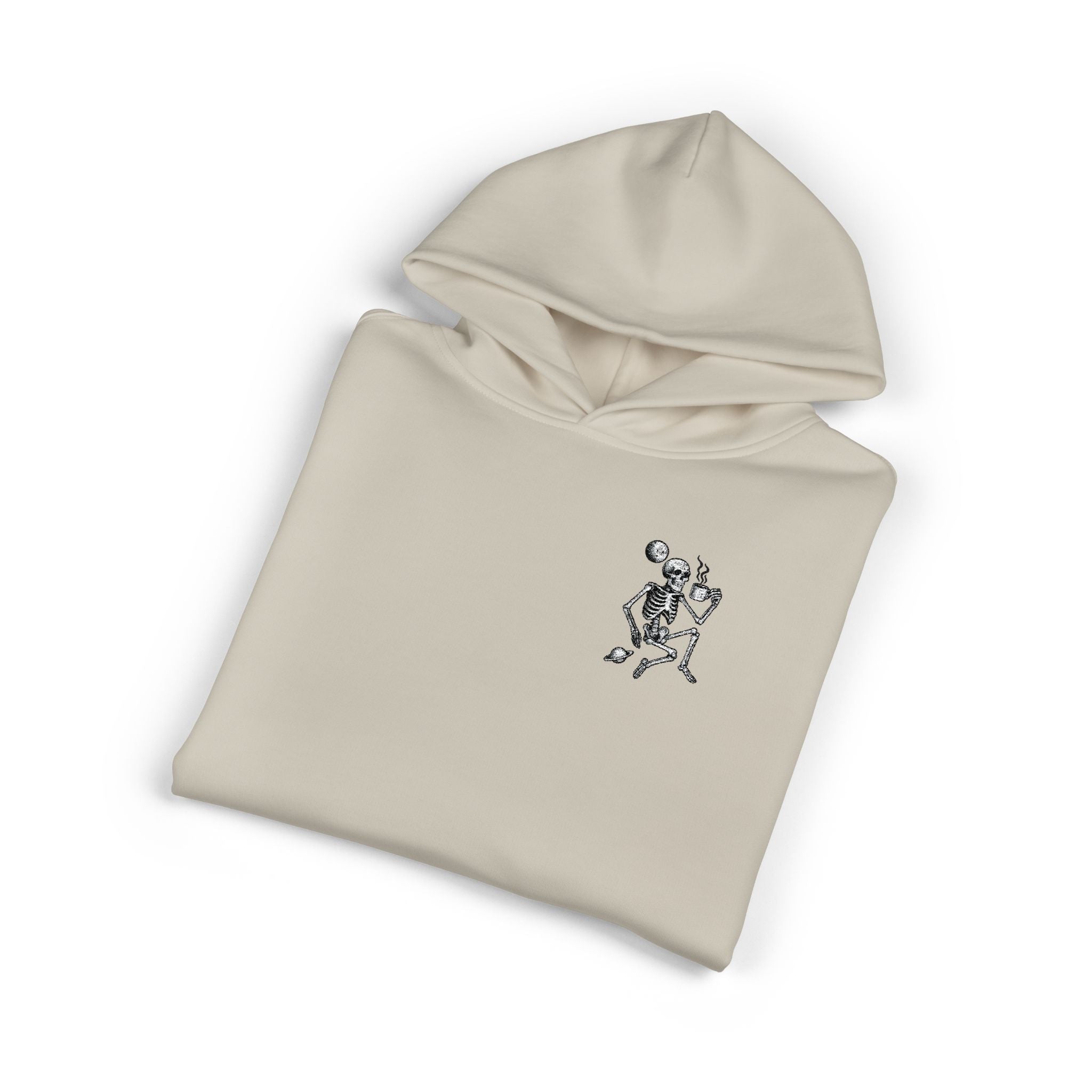 Space Skeleton with Coffee - Preshrunk Relaxed Hoodie